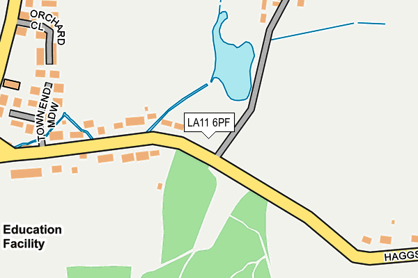 LA11 6PF map - OS OpenMap – Local (Ordnance Survey)