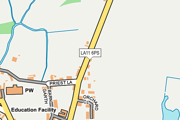 LA11 6PS map - OS OpenMap – Local (Ordnance Survey)