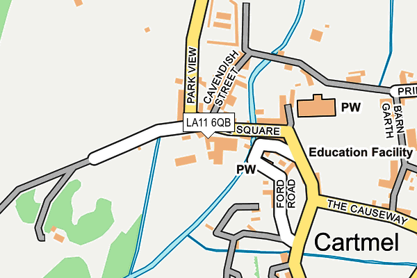 LA11 6QB map - OS OpenMap – Local (Ordnance Survey)