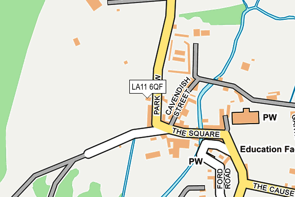 LA11 6QF map - OS OpenMap – Local (Ordnance Survey)