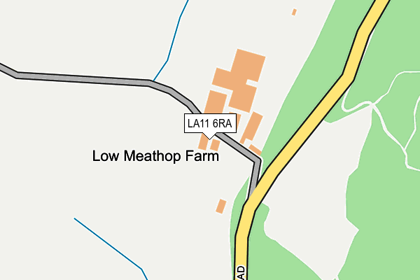 LA11 6RA map - OS OpenMap – Local (Ordnance Survey)