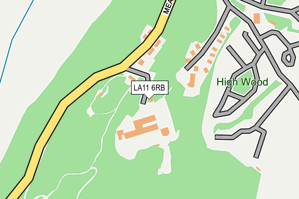 LA11 6RB map - OS OpenMap – Local (Ordnance Survey)