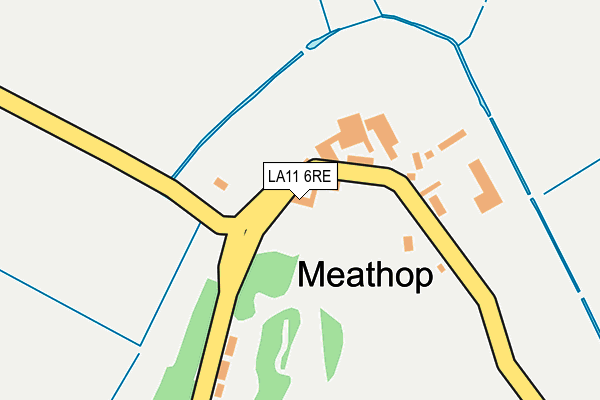 LA11 6RE map - OS OpenMap – Local (Ordnance Survey)