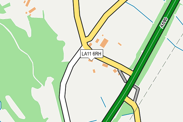 LA11 6RH map - OS OpenMap – Local (Ordnance Survey)