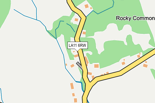 LA11 6RW map - OS OpenMap – Local (Ordnance Survey)