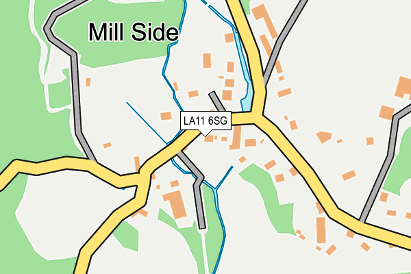 LA11 6SG map - OS OpenMap – Local (Ordnance Survey)