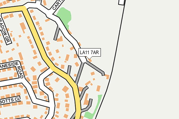 LA11 7AR map - OS OpenMap – Local (Ordnance Survey)