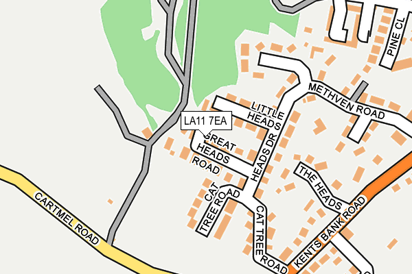 LA11 7EA map - OS OpenMap – Local (Ordnance Survey)