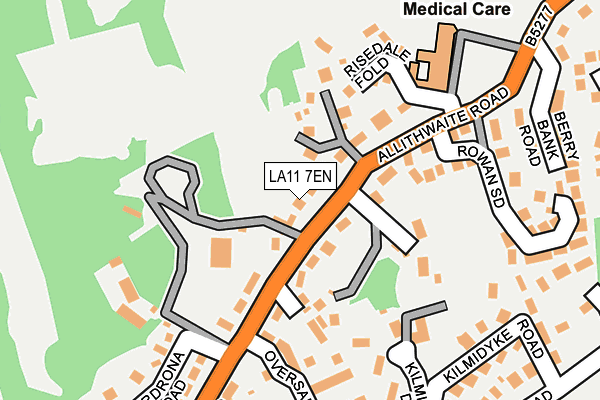 LA11 7EN map - OS OpenMap – Local (Ordnance Survey)