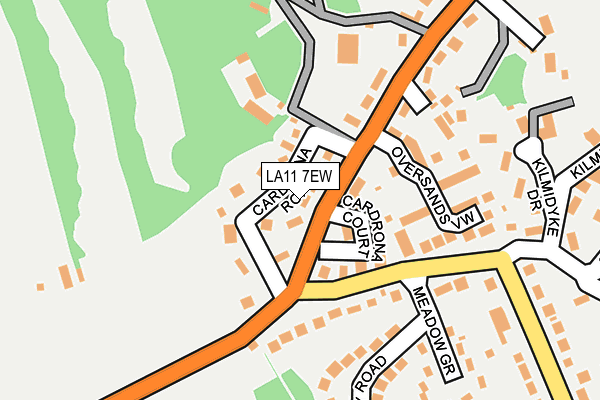 LA11 7EW map - OS OpenMap – Local (Ordnance Survey)
