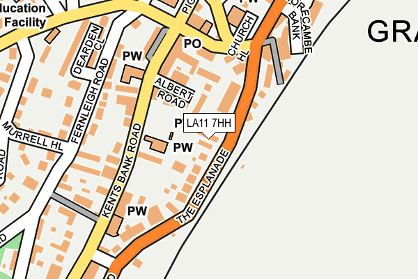 LA11 7HH map - OS OpenMap – Local (Ordnance Survey)