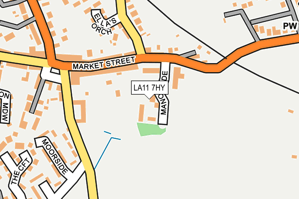 LA11 7HY map - OS OpenMap – Local (Ordnance Survey)