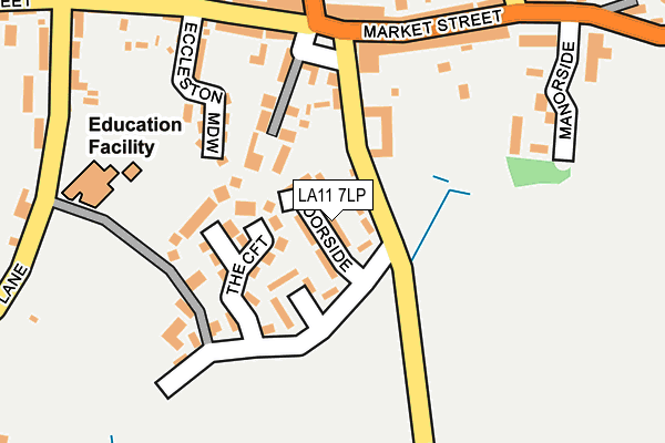 LA11 7LP map - OS OpenMap – Local (Ordnance Survey)