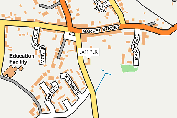 LA11 7LR map - OS OpenMap – Local (Ordnance Survey)
