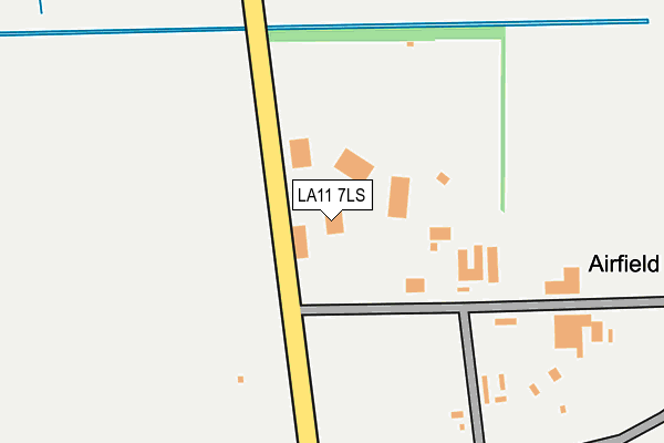 LA11 7LS map - OS OpenMap – Local (Ordnance Survey)