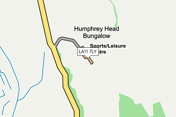 LA11 7LY map - OS OpenMap – Local (Ordnance Survey)
