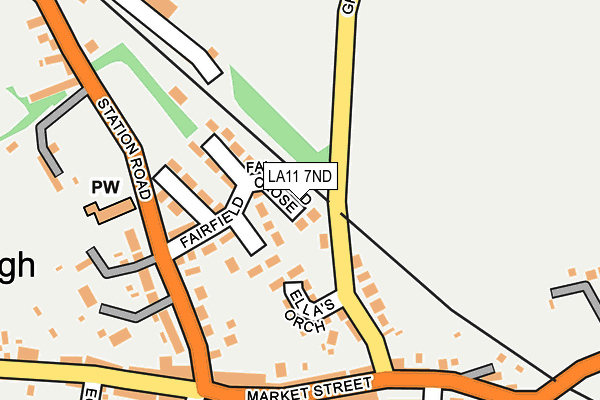LA11 7ND map - OS OpenMap – Local (Ordnance Survey)