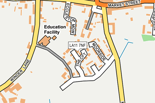 LA11 7NF map - OS OpenMap – Local (Ordnance Survey)