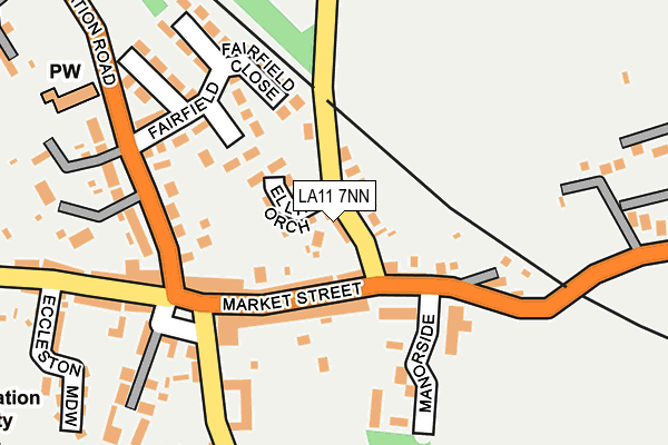 LA11 7NN map - OS OpenMap – Local (Ordnance Survey)