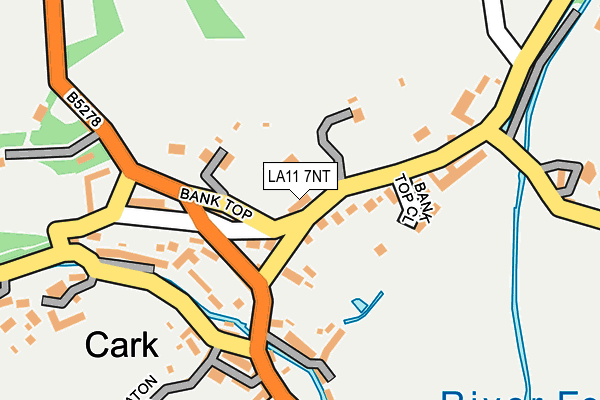 LA11 7NT map - OS OpenMap – Local (Ordnance Survey)