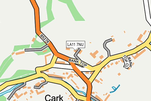 LA11 7NU map - OS OpenMap – Local (Ordnance Survey)