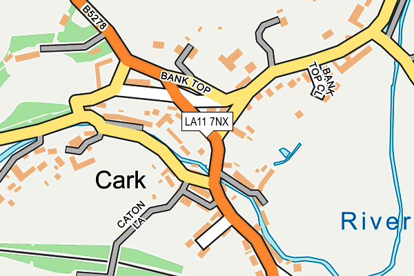 LA11 7NX map - OS OpenMap – Local (Ordnance Survey)