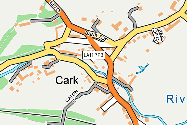LA11 7PB map - OS OpenMap – Local (Ordnance Survey)