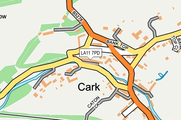 LA11 7PD map - OS OpenMap – Local (Ordnance Survey)