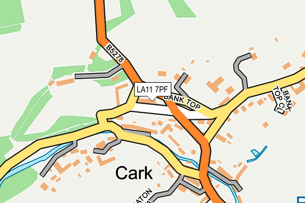 LA11 7PF map - OS OpenMap – Local (Ordnance Survey)