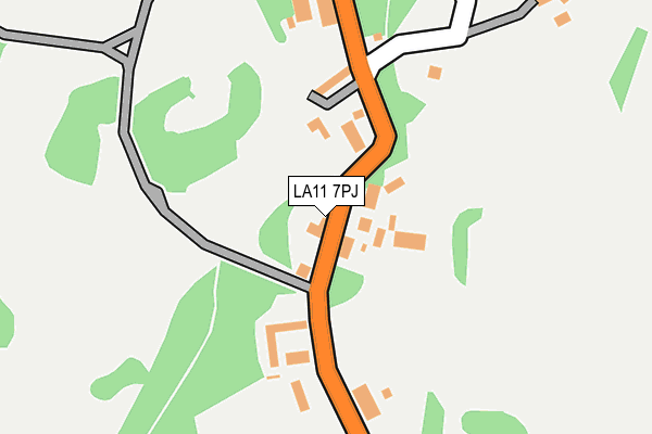 LA11 7PJ map - OS OpenMap – Local (Ordnance Survey)
