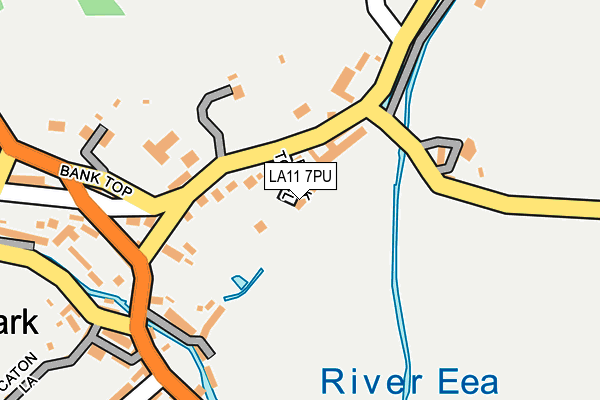 LA11 7PU map - OS OpenMap – Local (Ordnance Survey)