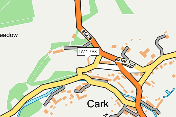 LA11 7PX map - OS OpenMap – Local (Ordnance Survey)