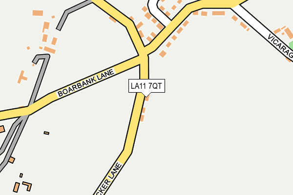 LA11 7QT map - OS OpenMap – Local (Ordnance Survey)