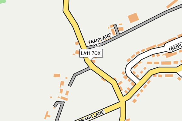 LA11 7QX map - OS OpenMap – Local (Ordnance Survey)