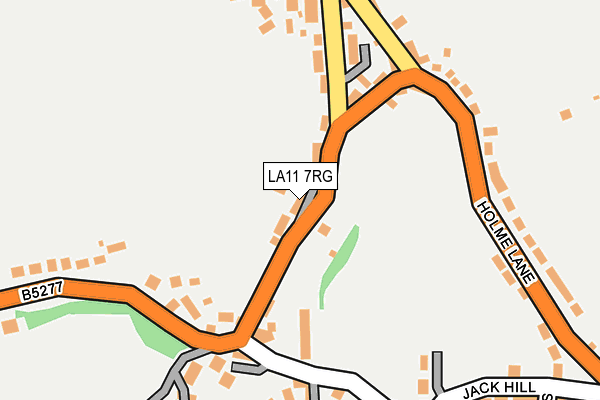 LA11 7RG map - OS OpenMap – Local (Ordnance Survey)