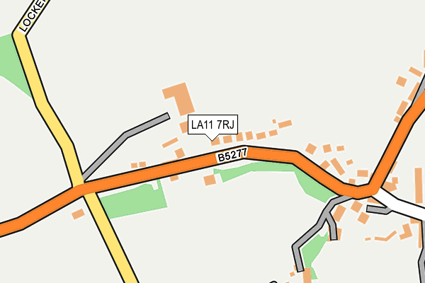 LA11 7RJ map - OS OpenMap – Local (Ordnance Survey)