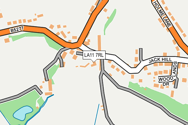 LA11 7RL map - OS OpenMap – Local (Ordnance Survey)