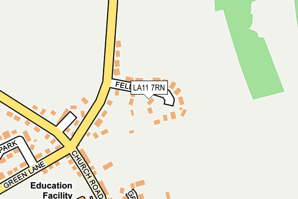 LA11 7RN map - OS OpenMap – Local (Ordnance Survey)