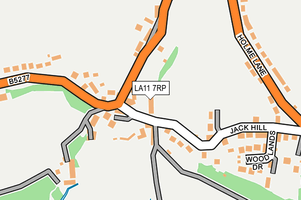 LA11 7RP map - OS OpenMap – Local (Ordnance Survey)