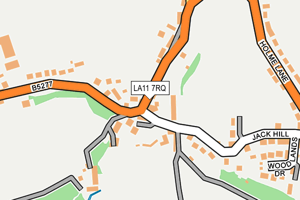 LA11 7RQ map - OS OpenMap – Local (Ordnance Survey)