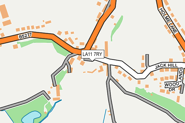 LA11 7RY map - OS OpenMap – Local (Ordnance Survey)