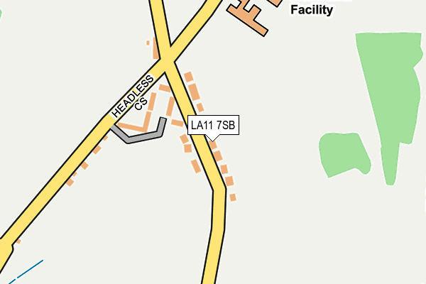 LA11 7SB map - OS OpenMap – Local (Ordnance Survey)