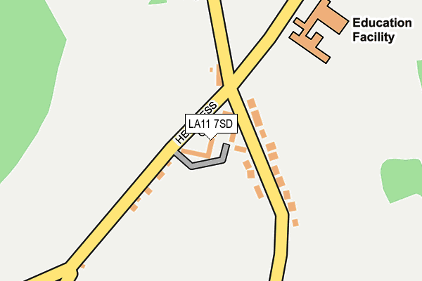 LA11 7SD map - OS OpenMap – Local (Ordnance Survey)