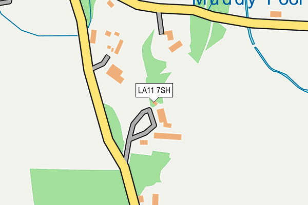 LA11 7SH map - OS OpenMap – Local (Ordnance Survey)