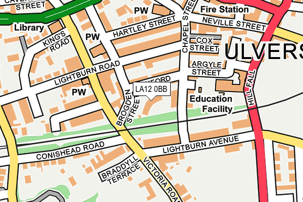 LA12 0BB map - OS OpenMap – Local (Ordnance Survey)