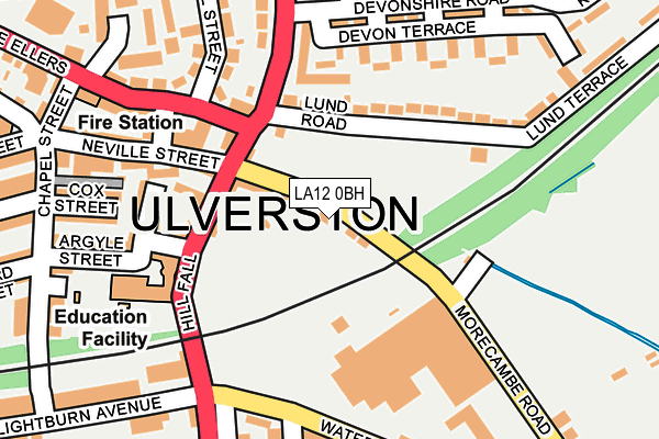 LA12 0BH map - OS OpenMap – Local (Ordnance Survey)