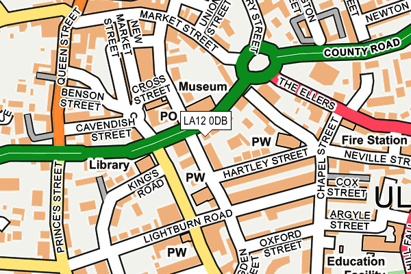 LA12 0DB map - OS OpenMap – Local (Ordnance Survey)