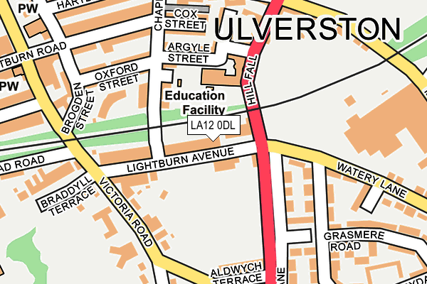 LA12 0DL map - OS OpenMap – Local (Ordnance Survey)