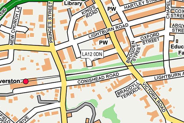 LA12 0DN map - OS OpenMap – Local (Ordnance Survey)