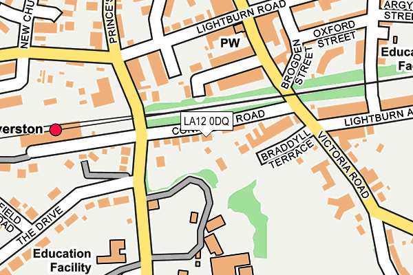LA12 0DQ map - OS OpenMap – Local (Ordnance Survey)
